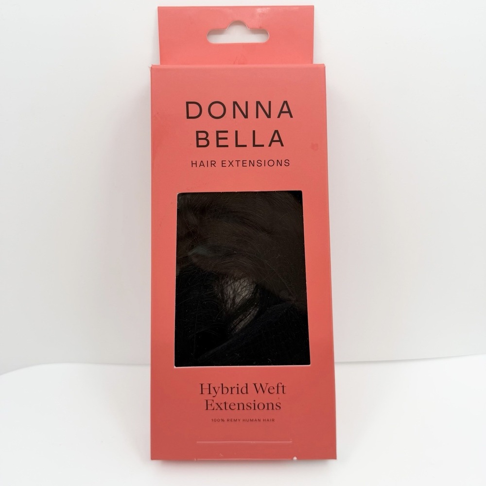 Donna Bella Hybrid Weft Extension Full Pack 22" 2N Natural Darkest Brown NEW